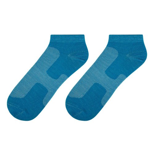 Merino ponožky modré kotníčkové letní - Velikost: 35-38