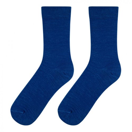 Safírově modré ponožky merino