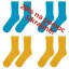 Ukrajina set velký, 4 páry. - Velikost: 35-38, Složení: merino vlna 60%, polyamid 35%, elastan 5%