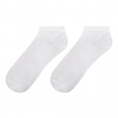 Merino ponožky bílé kotníčkové letní