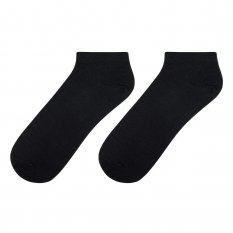 Merino ponožky černé kotníčkové letní