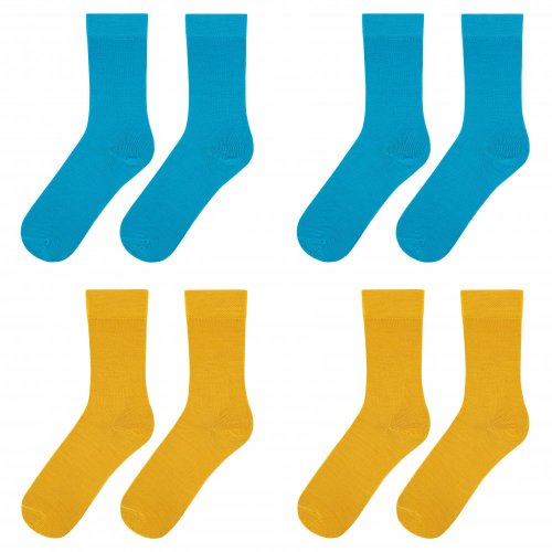 Ukrajina set velký, 4 páry. - Velikost: 35-38, Složení: merino vlna 60%, polyamid 35%, elastan 5%