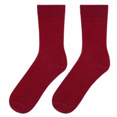 Kvalitní červené merino ponožky pro každodenní nošení.