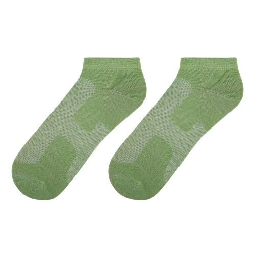Merino ponožky zelené kotníčkové letní